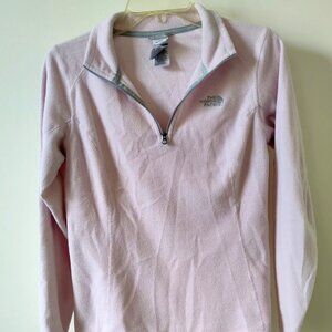 The North Face Women's Light Pink Half-Zip Pullover/Sweater/Jacket - Small (S/P)